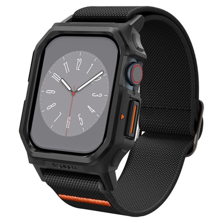 Spigen Lite Fit "Pro" - Boîtier avec bracelet pour Apple Watch 10 42 mm (Noir mat)