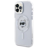 Karl Lagerfeld IML Metal Choupette Head MagSafe - Pouzdro na iPhone 12 / iPhone 12 Pro (bílá)