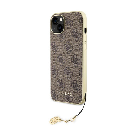 Guess 4G Charms Collection - iPhone 15 Case (brown)