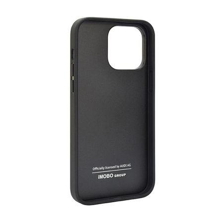 Audi Genuine Leather - Coque pour iPhone 14 Pro Max (Noir)