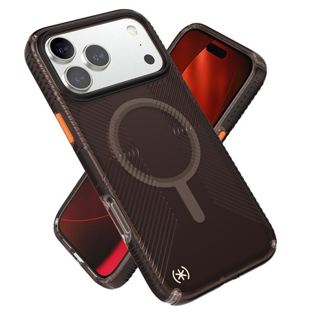 Speck Presidio Lux Grip MagSafe - iPhone 17 Pro Max Case (Luxury Shade Matte / Orange)