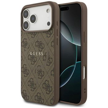 Guess 4G Ring Classic Logo MagSafe - Hülle iPhone 17 Pro Max (braun)