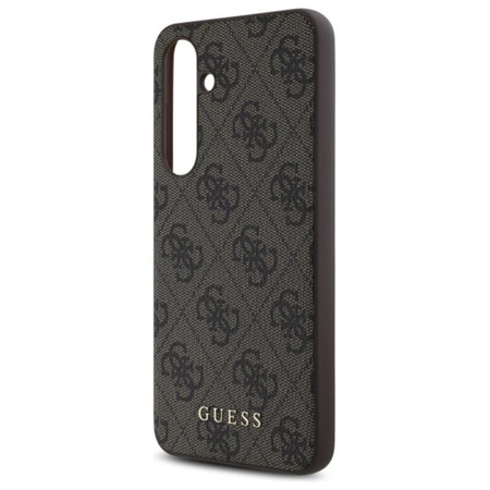 Guess 4G Metal Gold Logo - Étui Samsung Galaxy S24 FE (marron)