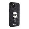 Karl Lagerfeld Saffiano Monogram NFT Ikonik - iPhone 14 Plus tok (fekete)