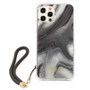 Guess Marble mit Kabel - iPhone 12 / iPhone 12 Pro Tasche (grau)
