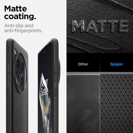 Spigen Liquid Air - Etui do OnePlus 12 (Matte Black)