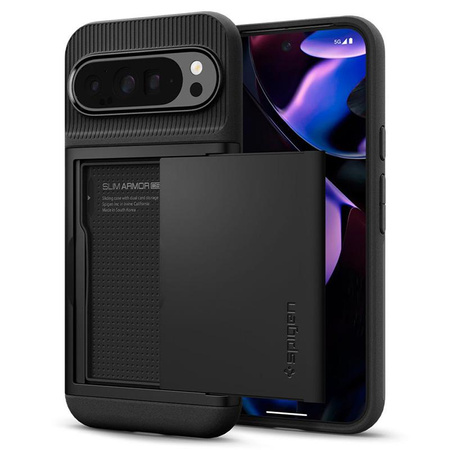 Spigen Slim Armor CS - Étui pour Google Pixel 9 Pro XL (Noir)