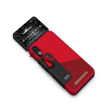 Nordic Elements Saeson Freja - Materiałowe etui iPhone Xs Max (Red)