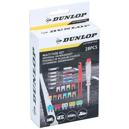 Dunlop - Kit de fusibles + testeur de tension 28 articles