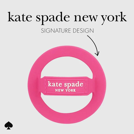 Kate Spade New York Magnetic Loop Grip - MagSafe Fingerhalterung (Pom Pom Pink)