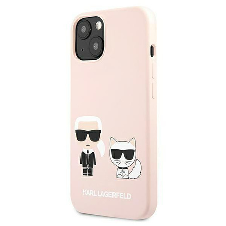 Karl Lagerfeld Slilicone Karl & Choupette Magsafe - iPhone 13 Tasche (rosa)