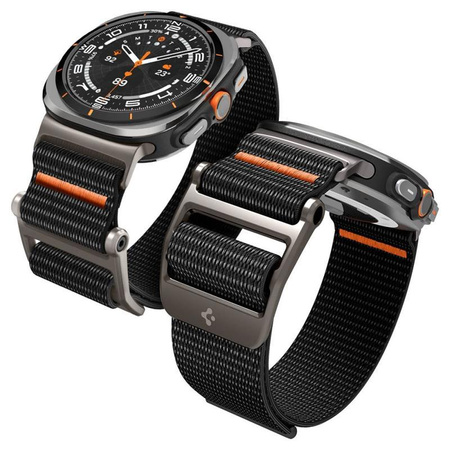 Spigen DuraPro Flex - szíj Samsung Galaxy Watch Ultra 47 mm-es órához (fekete)