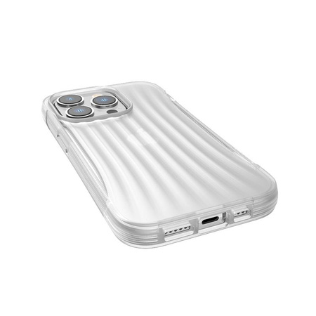 X-Doria Raptic Clutch - Étui biodégradable pour iPhone 14 Pro (testé en chute de 3 m) (transparent)