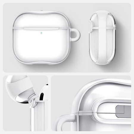 Spigen Ultra Hybrid - Pouzdro pro Apple AirPods 4 (Jet White)