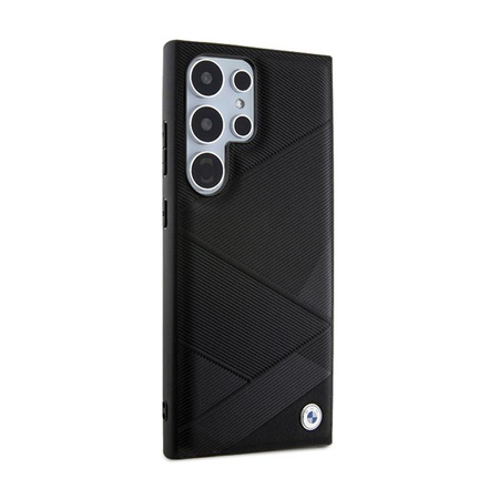 BMW Signature Leather Crossing Lines Pattern - Samsung Galaxy S24 Ultra Case (black)