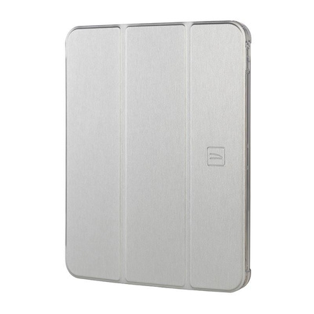 Tucano Satin Case - Case for iPad 10.9" (2022) w/Magnet & Stand up with Apple Pencil holder (silver)