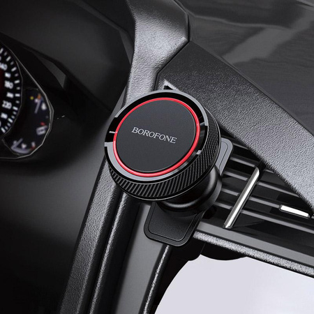 Borofone - Magnetic Car Holder for Air Grille (Black/Red)