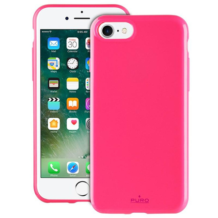 PURO Sunny Kit - Etui pour iPhone SE (2022 / 2020) / 8 / 7 + lunettes de soleil pliables (rose)