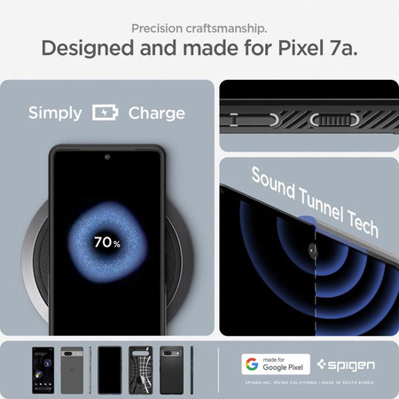 Spigen Liquid Air - Étui pour Google Pixel 7A (Noir)