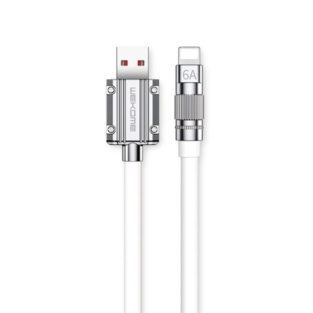 WEKOME WDC-186 Wingle Series - připojovací kabel USB-A na Lightning s rychlým nabíjením 1 m (bílý)