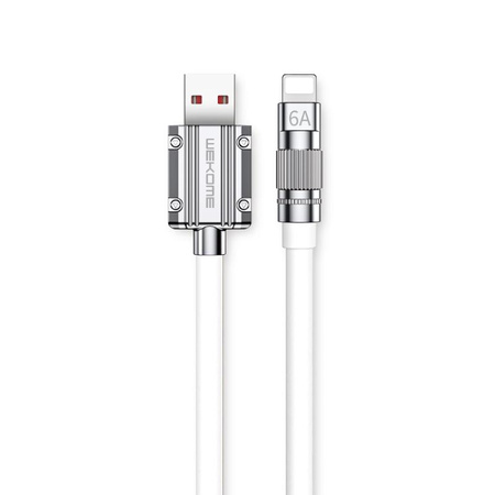 WEKOME WDC-186 Wingle sorozat - USB-A Lightning gyors töltő csatlakozókábel 1 m (fehér)