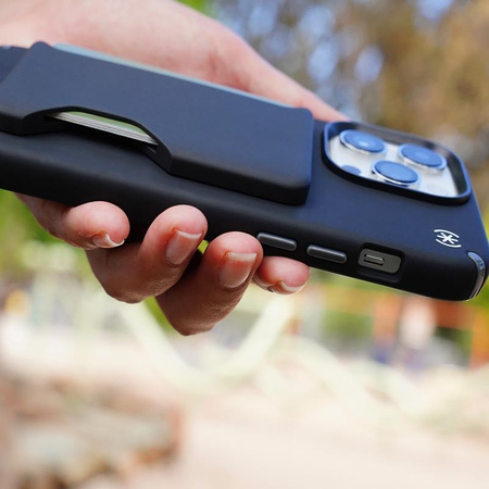 Speck ClickLock Wallet für MagSafe - Magnetische MagSafe-Geldbörse (Schwarz)