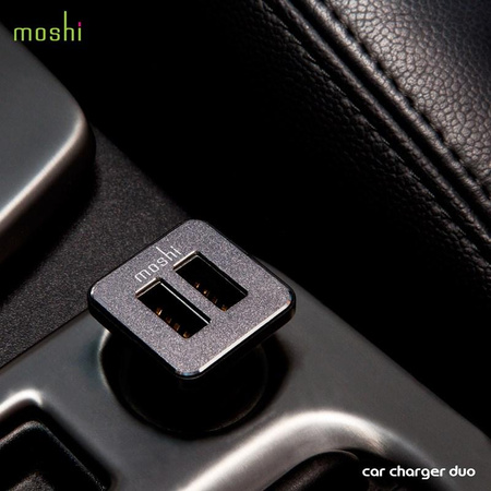 Moshi Car Charger Duo - 2x USB-Autoladegerät (Aluminium)