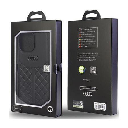 Audi Genuine Leather - iPhone 14 Pro Max Case (Black)