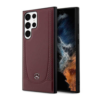Mercedes Leather Urban Line - Samsung Galaxy S23 Ultra Case (red)