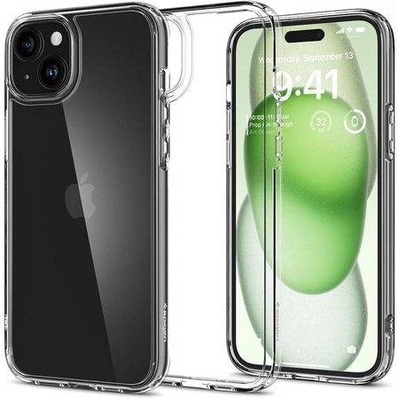 Spigen Ultra Hybrid - Hülle für iPhone 15 Plus (Transparent)