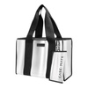Case-Mate Large Travel Tote Bag - Waterproof shoulder bag with phone case (Silver Chrome)
