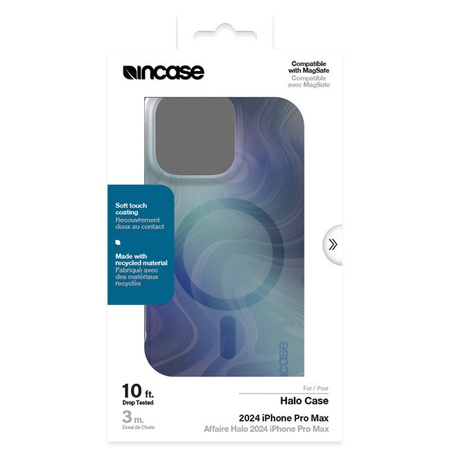 Incase Halo Case MagSafe - Coque pour iPhone 16 Pro Max (Oil Slick Ocean)