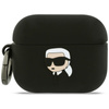 Silikonový kryt Karl Lagerfeld Karl Head 3D – AirPods Pro 3 (černý)