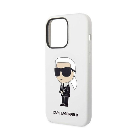 Karl Lagerfeld Silicone NFT Ikonik - iPhone 14 Pro Max Case (white)