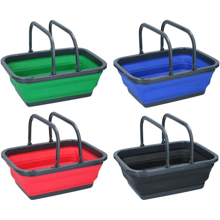 Dunlop - Panier pliant avec poignées (rouge)