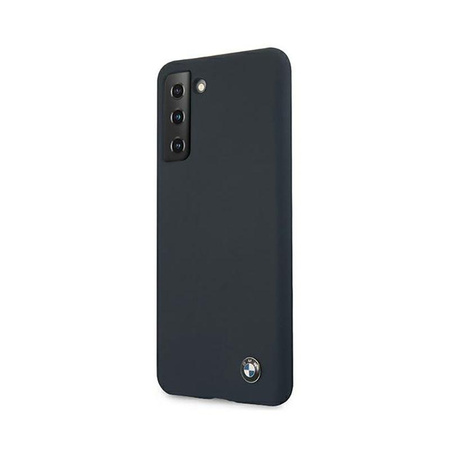 BMW Silikon Signature Logo - Hülle für Samsung Galaxy S21+ (navy blau)