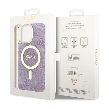 Guess 4G MagSafe - iPhone 14 Pro Max Case (Purple)