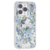 Rifle Paper Clear MagSafe - pouzdro pro iPhone 14 Pro (Garden Party Blue)