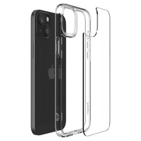 Spigen Ultra Hybrid - Coque pour iPhone 15 (Transparent)