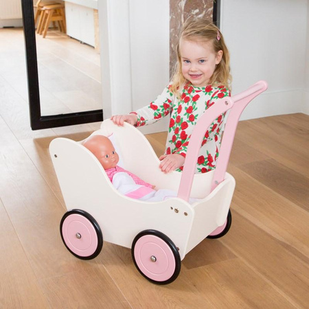 New Classic Toys - Puppenwagen Creme