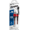 Energizer Ultimate - Připojovací kabel USB-A na Lightning s certifikací MFi 2 m (červený)