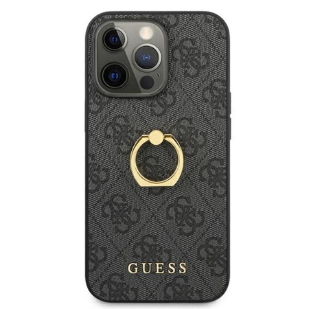 Guess 4G Ring Case - Coque pour iPhone 13 Pro Max (gris)