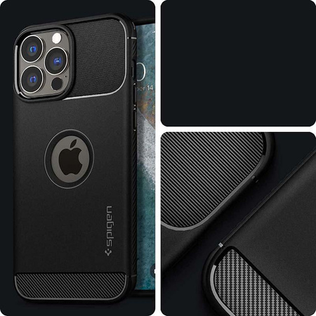 Spigen Rugged Armor - Etui do iPhone 13 Pro (Czarny)