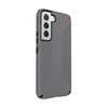 Speck Presidio2 Grip - Étui pour Samsung Galaxy S22 avec revêtement MICROBAN (Gris graphite/Noir)