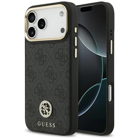 ETUI DO IPHONE 17 PRO MAX do MAGSAFE GUESS CZARNE ORYGINALNE ELEGANCKIE