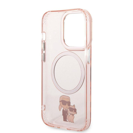 Karl Lagerfeld IML NFT Karl & Choupette Magsafe - iPhone 14 Pro tok (rózsaszín)