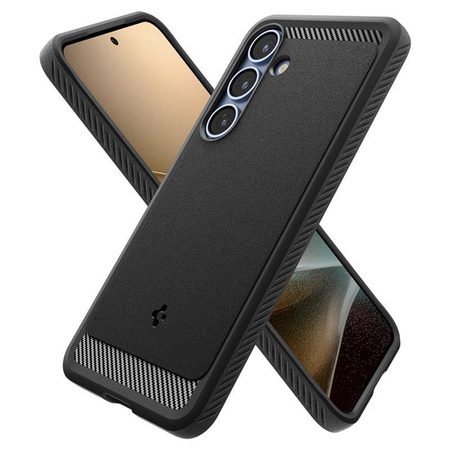 Spigen Rugged Armor MagSafe - étui pour Samsung Galaxy S25 (Noir mat)