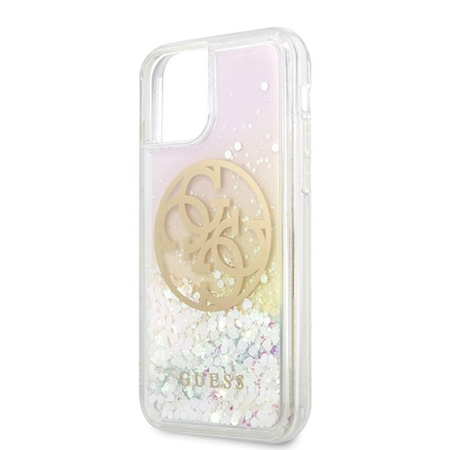 Guess Gradient Liquid Glitter Circle Logo - Coque iPhone 11 Pro