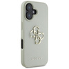 Guess Genarbtes Großes 4G Logo Kleines Klassisches Logo - Hülle für iPhone 16 (grün)