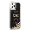 Karl Lagerfeld Liquid Glitter Gatsby - Coque pour iPhone 12 / iPhone 12 Pro (noir)